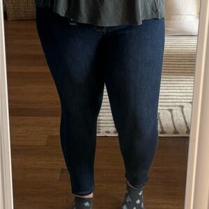 Express Women's Midnight Blue Skinny Jeans